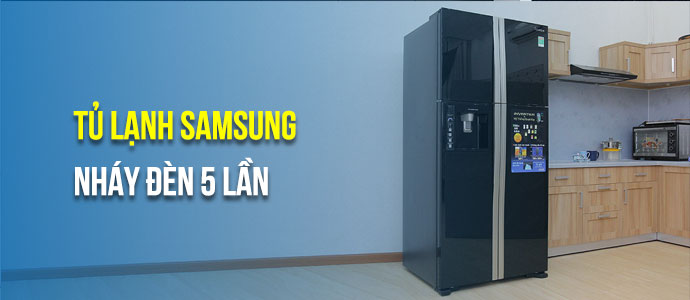 Tủ lạnh Samsung nháy đèn 5 lần